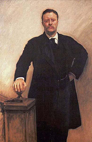 John Singer Sargent Theodore Roosevelt, oil painting image